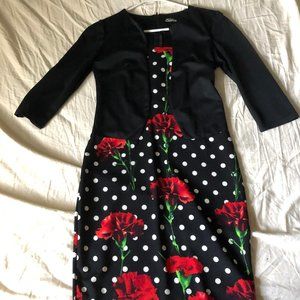 Flower Accent Dress